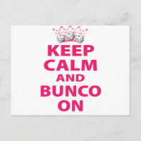 Conserver le calme et Bunco sur la conception