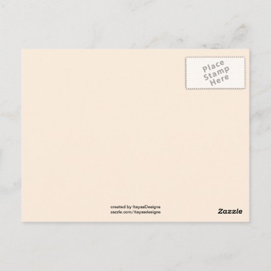 Carte Postale Conserver le calme et créer des oeuvres d'art Conc (Dos)