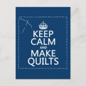 Carte Postale Conserver le calme et faire des surfaces composées (Devant)