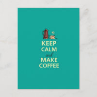 Conserver le calme et faire du café