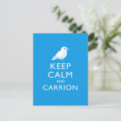 Carte Postale Conserver le calme et le Carrion (corbeau) (Debout devant)