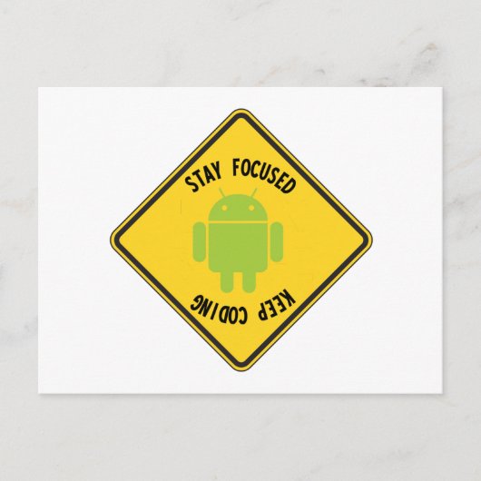 Carte Postale Conserver le codage concentré (panneau supérieur i (Devant)