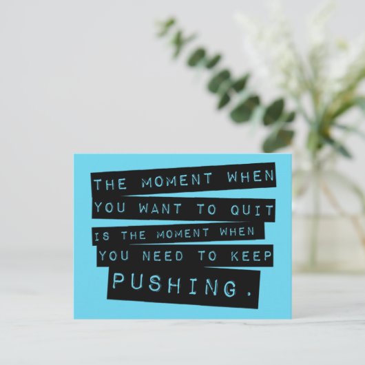 Carte Postale Conserver le devis (Debout devant)