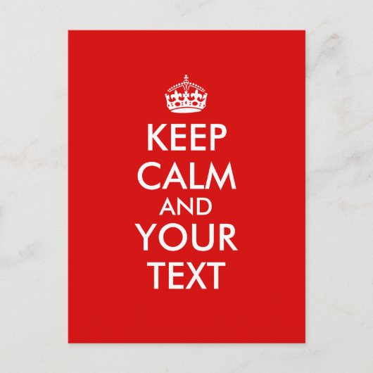 Carte Postale Conserver le Modèle calme Ajouter votre texte pers (Devant)