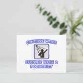 Carte Postale Conserver l'eau .. Douche avec podiatre (Debout devant)