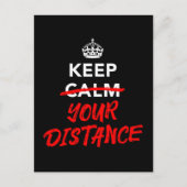 Carte Postale Conserver votre distance (Devant)