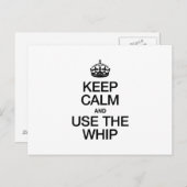 CARTE POSTALE CONSERVEZ LE CALME ET UTILISEZ LE TRAJET (Devant / Derrière)