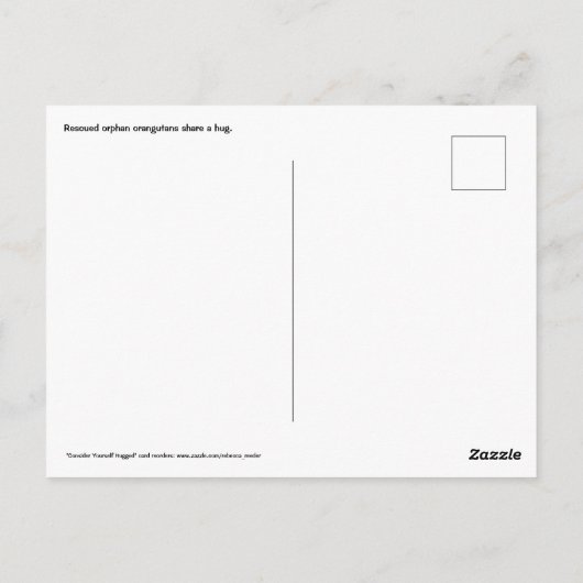 Carte Postale Consider Yourself Hugged (Dos)