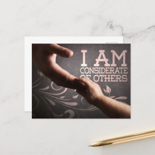 Carte Postale "Considérer les autres" Motivation Affirmation