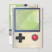 Carte Postale Console de jeu manuelle (Devant / Derrière)