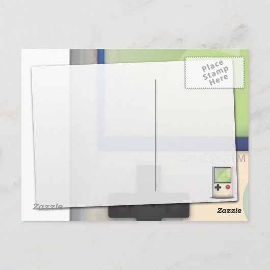 Carte Postale Console de jeu manuelle (Dos)