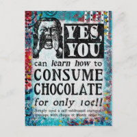 Consommer le chocolat - Drôle Annonce Vintage