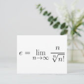 Carte Postale Constante d'Euler par l'équation de Stirling (Debout devant)