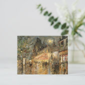 Carte Postale Constantin Korovin : Café La Marine, Paris (Debout devant)