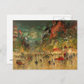 Carte Postale Constantin Korovin : Paris la nuit (Devant / Derrière)