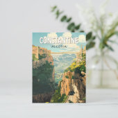 Carte Postale Constantine Algérie Voyage Art Rétro (Debout devant)