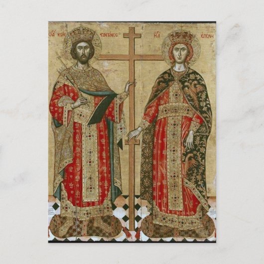 Carte Postale Constantine et Helen par Emmanuel Tzanes (Devant)