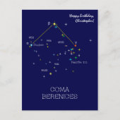 Carte Postale Constellation Coma Berenices de l'hémisphère Nord (Devant)