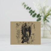 Carte Postale Constellation de la Vierge style gravure Hevelius (Debout devant)