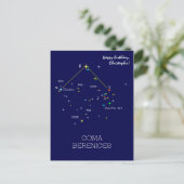 Carte Postale Constellation de l'hémisphère nord Coma Berenices (Debout devant)