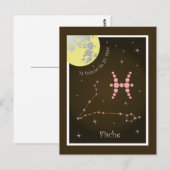 Carte Postale Constellation de Poissons (Devant / Derrière)