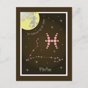 Carte Postale Constellation de Poissons