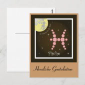 Carte Postale Constellation de Poissons (Devant / Derrière)