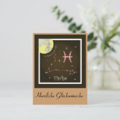 Carte Postale Constellation de Poissons (Debout devant)