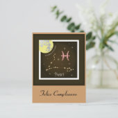 Carte Postale Constellation de Poissons (Debout devant)