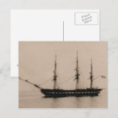 Carte Postale Constellation du navire américain à l'ancre (Devant / Derrière)