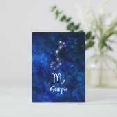 Carte Postale Constellation du zodiaque Scorpion Galaxie bleue C (Debout devant)