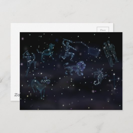 Carte Postale Constellations (Devant / Derrière)
