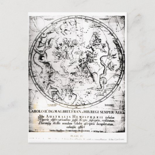 Carte Postale Constellations de l'hémisphère Sud (Devant)