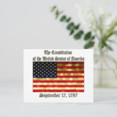 Carte Postale Constitution américaine (Debout devant)
