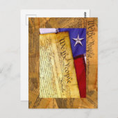 Carte Postale Constitution américaine Nous le peuple (Devant / Derrière)