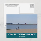 Carte Postale Constitution Beach Boston (Devant / Derrière)