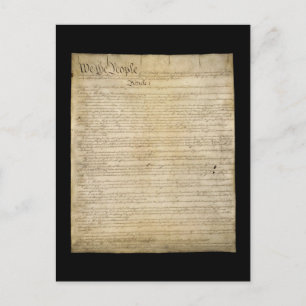 Carte Postale Constitution des États-Unis