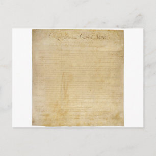 Carte Postale Constitution initiale des États-Unis Déclaration d