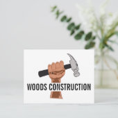 Carte Postale Constructeur/Construction personnalisé (Debout devant)