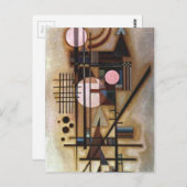 Carte Postale Construction adoucie Kandinsky (Devant / Derrière)