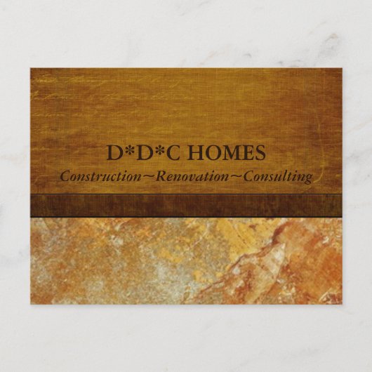 Carte Postale Construction constructeurs Publicité (Devant)