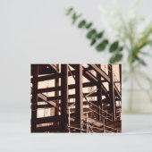 Carte Postale Construction de charpente en acier (Debout devant)