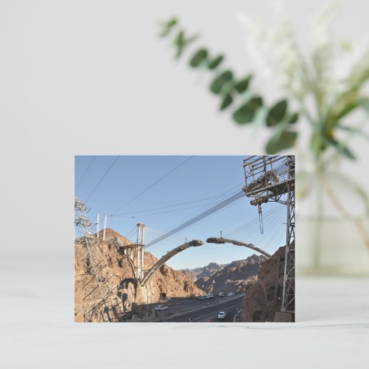 Carte Postale Construction de dérivation du barrage Hoover (Debout devant)