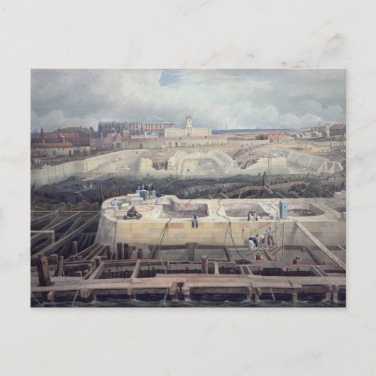 Carte Postale Construction de quais (Devant)