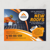 Carte Postale Construction de toitures professionnelles Gouttièr (Devant)