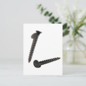 Carte Postale Construction du bâtiment de vis noir autobloquant (Debout devant)