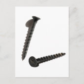 Carte Postale Construction du bâtiment de vis noir autobloquant (Devant)