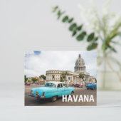 Carte Postale Construction du Capitole à La Havane (Debout devant)