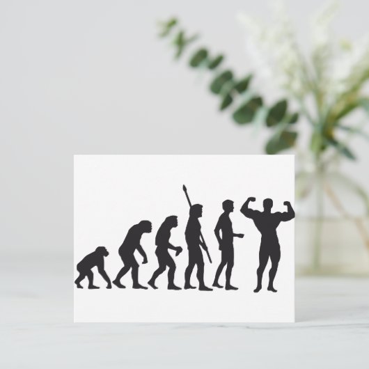 Carte Postale construction du corps de l'évolution (Debout devant)