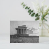 Carte Postale Construction du monument commémoratif de Lincoln ( (Debout devant)